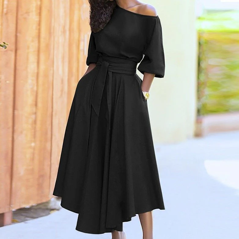 Heidi-Mode | A-Linien-Kleid Zum Binden