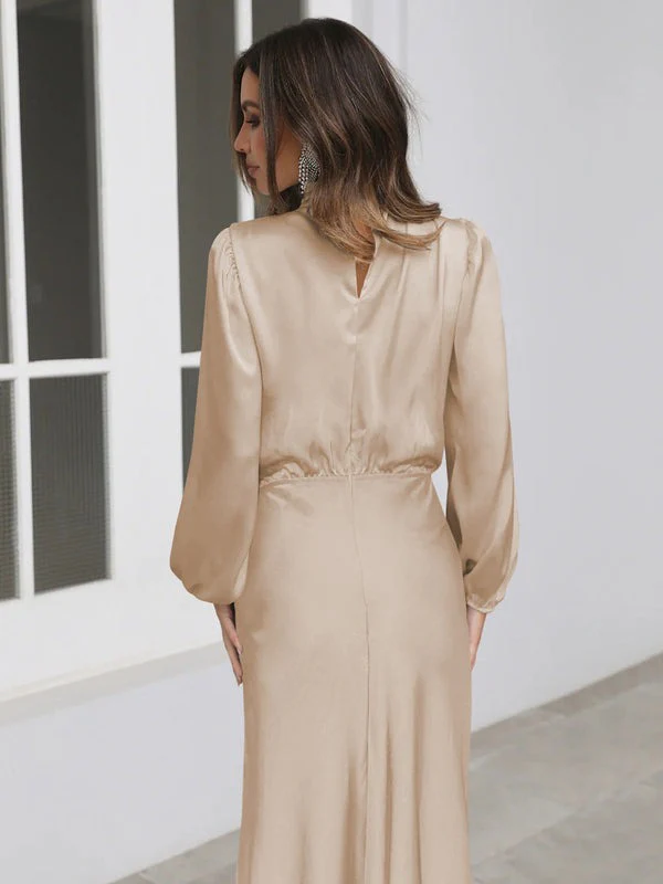 Heidi-Mode | Elegantes Abendkleid für Damen Lang Langärmelig - Image 2