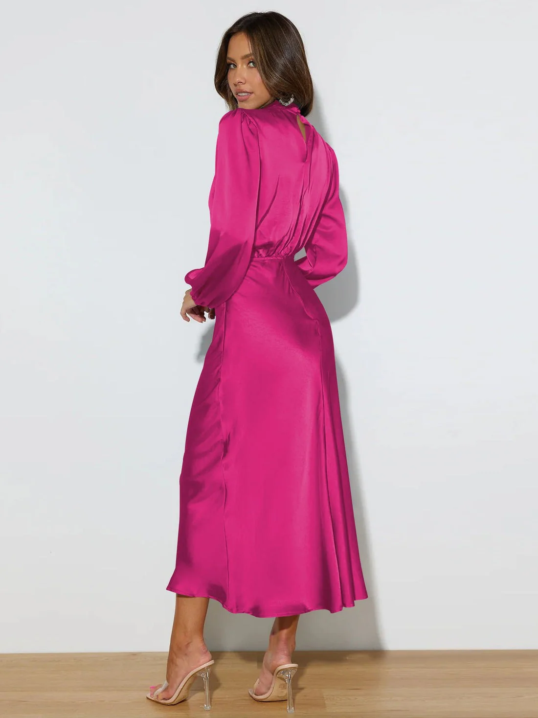Heidi-Mode | Elegantes Abendkleid für Damen Lang Langärmelig - Image 3
