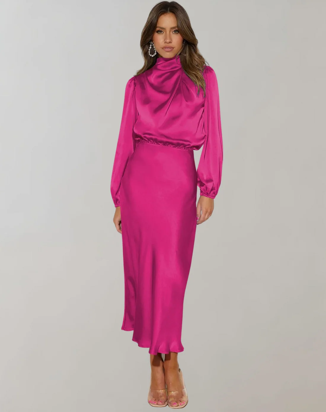 Heidi-Mode | Elegantes Abendkleid für Damen Lang Langärmelig - Image 8