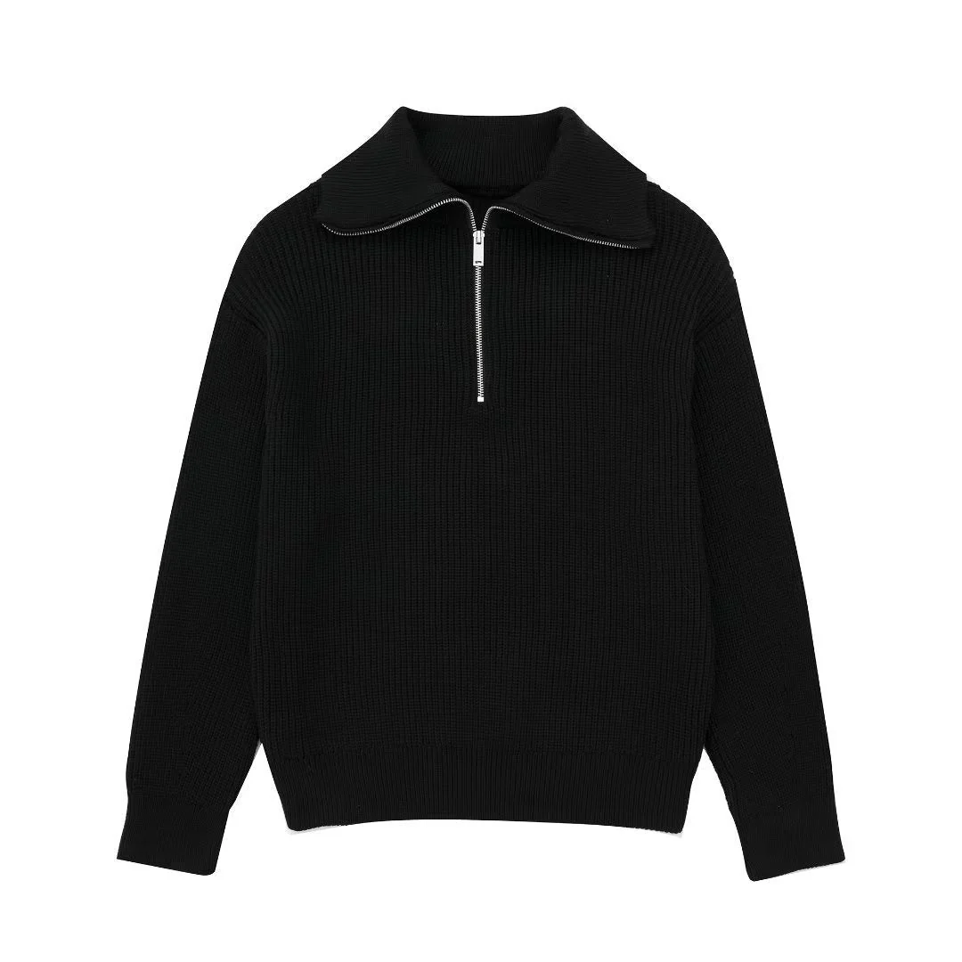 Heidi-Mode | All Match Wollpullover mit Offenem Kragen - Image 6