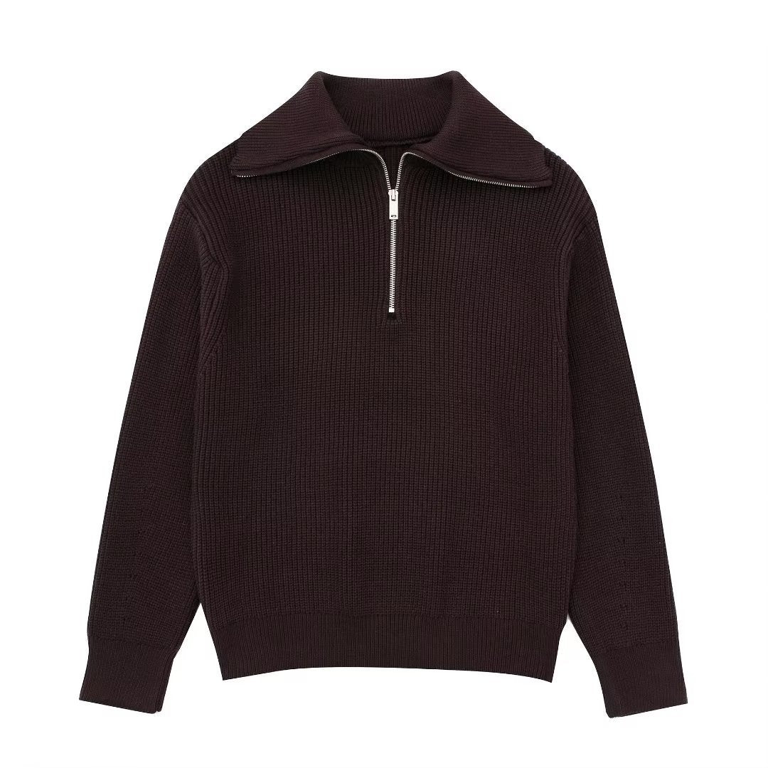 Heidi-Mode | All Match Wollpullover mit Offenem Kragen - Image 7