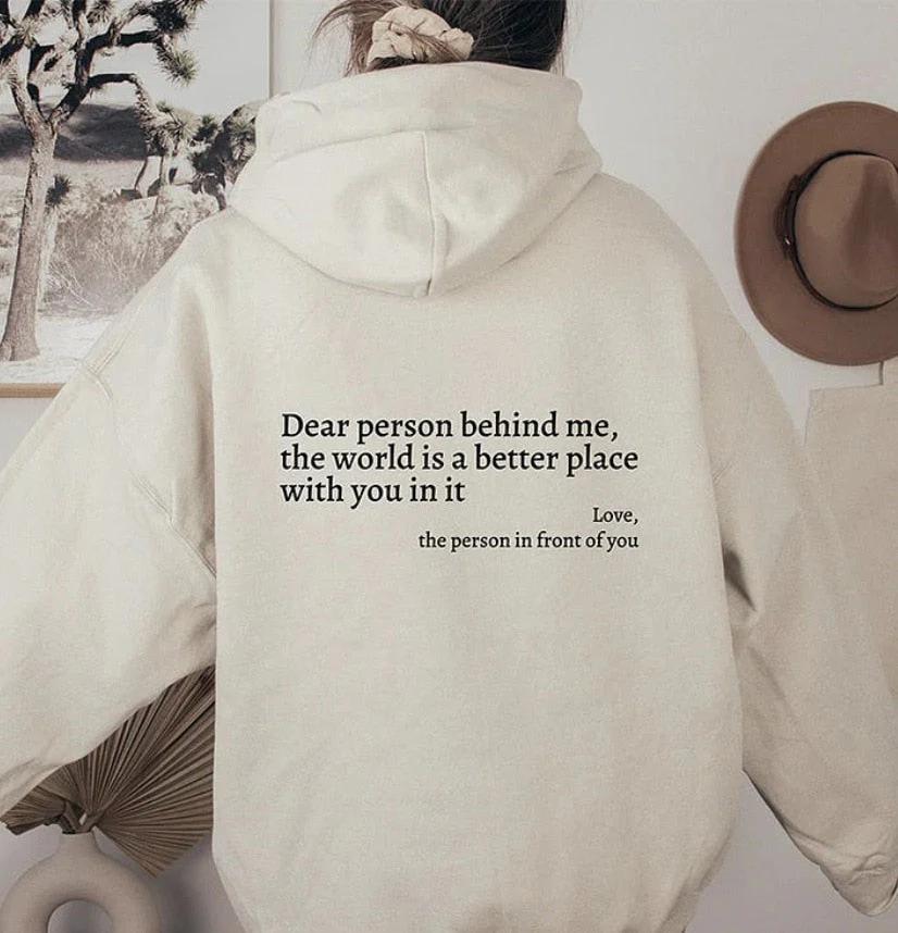 Heidi-Mode | Liebe Person Hinter Mir Unisex Hoodie - Image 14