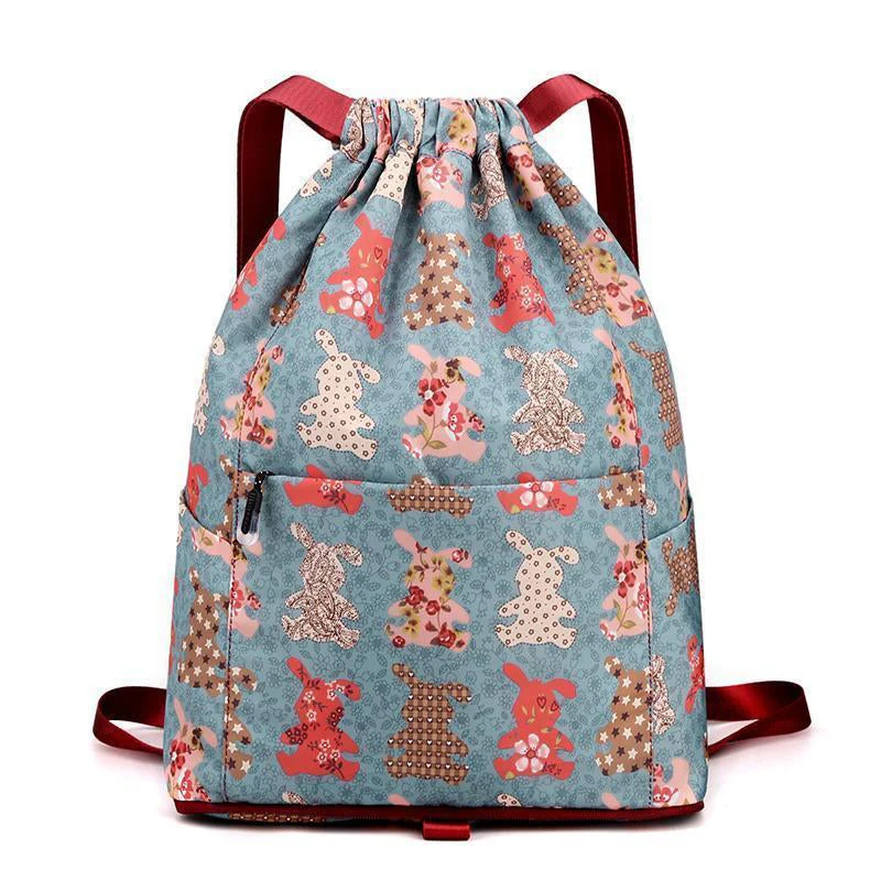 Heidi-Mode | Faltbarer Rucksack Großer Wasserdichter Rucksack Zum Zusammenfalten mit Kordelzug - Image 15