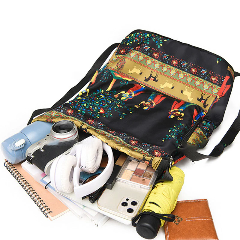Heidi-Mode | Faltbarer Rucksack Großer Wasserdichter Rucksack Zum Zusammenfalten mit Kordelzug - Image 2