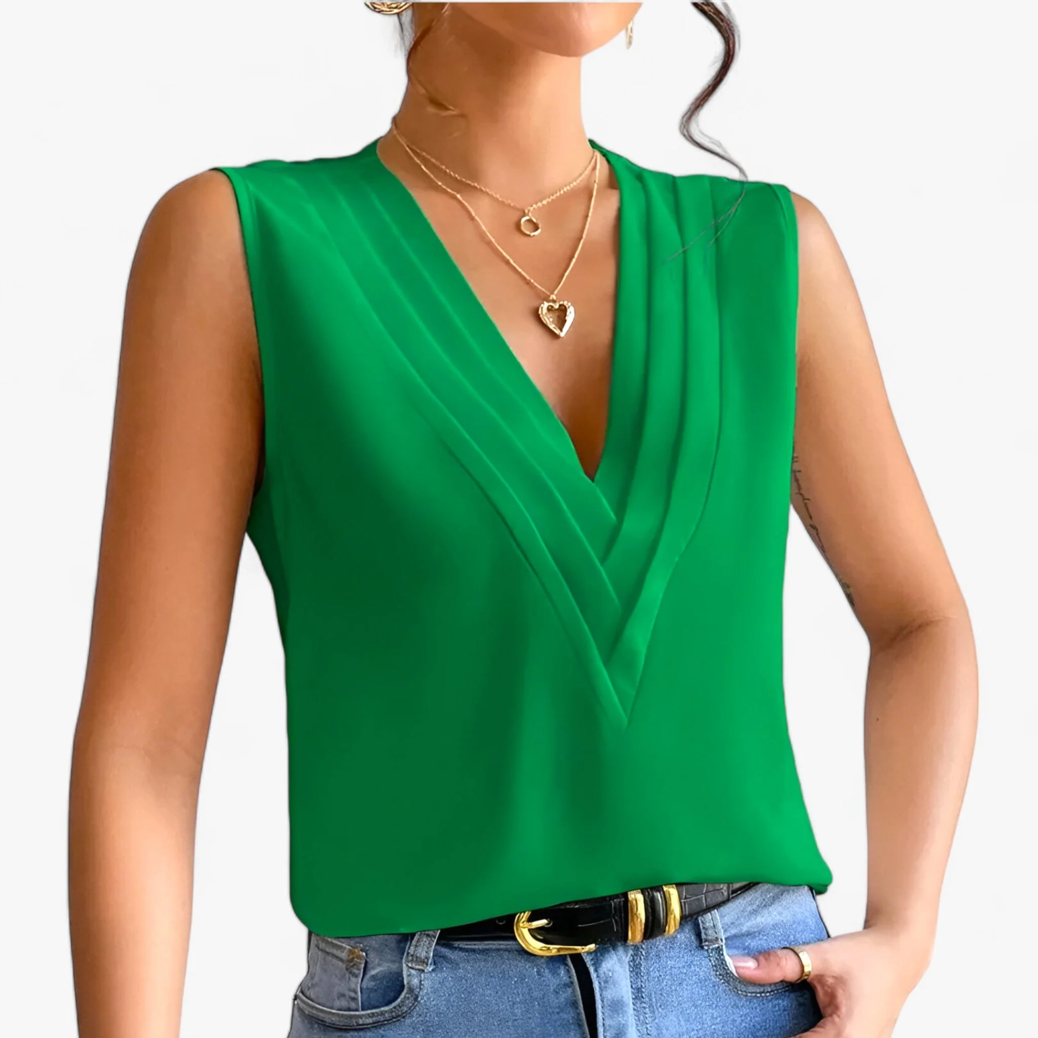 Heidi-Mode | Ärmellose Bluse - für Mühelosen Komfort - Image 4