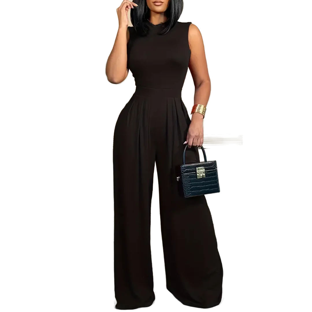 Heidi-Mode | Ärmelloser Jumpsuit - Boho - Blumendruck Weites Bein - Image 10