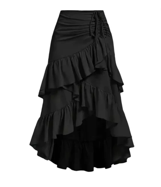 Heidi-Mode | Asymmetrischer Rock mit Rüschensaum - Image 7
