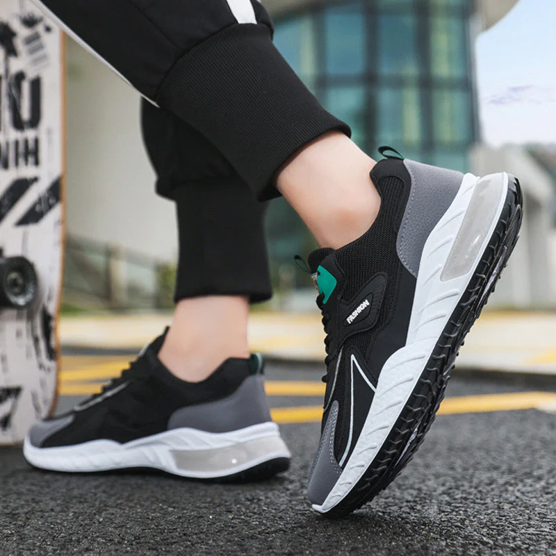 Heidi-Mode | Atmungsaktive Herren Sneaker mit Farbakzent - Image 2