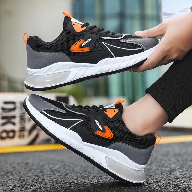 Heidi-Mode | Atmungsaktive Herren Sneaker mit Farbakzent - Image 3