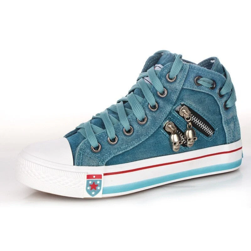 Heidi-Mode | Atmungsaktive High Top Sneaker für Damen In Übergröße - Image 4