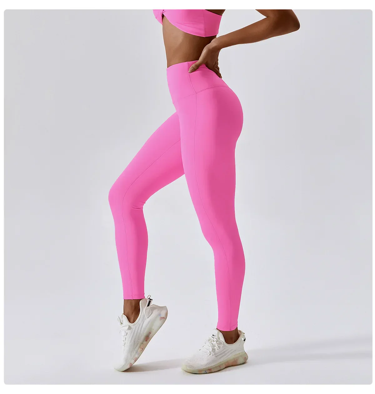Heidi-Mode | Atmungsaktive Push-Up Yoga Leggings mit Pfirsich Hebung - Image 9