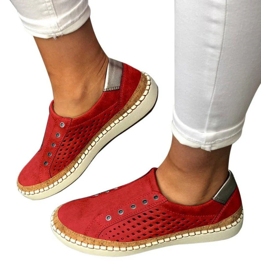 Heidi-Mode | Atmungsaktive Vulkanisierte Durchbrochene Leichte Sneakers - Image 5
