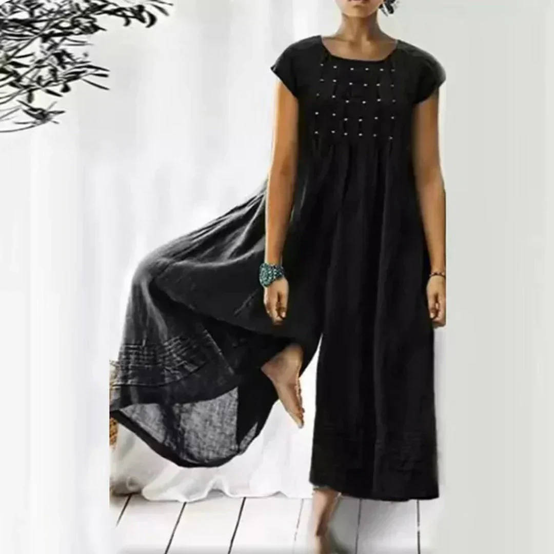 Heidi-Mode | Atmungsaktives Baumwoll-Leinen-Kleid - Image 2