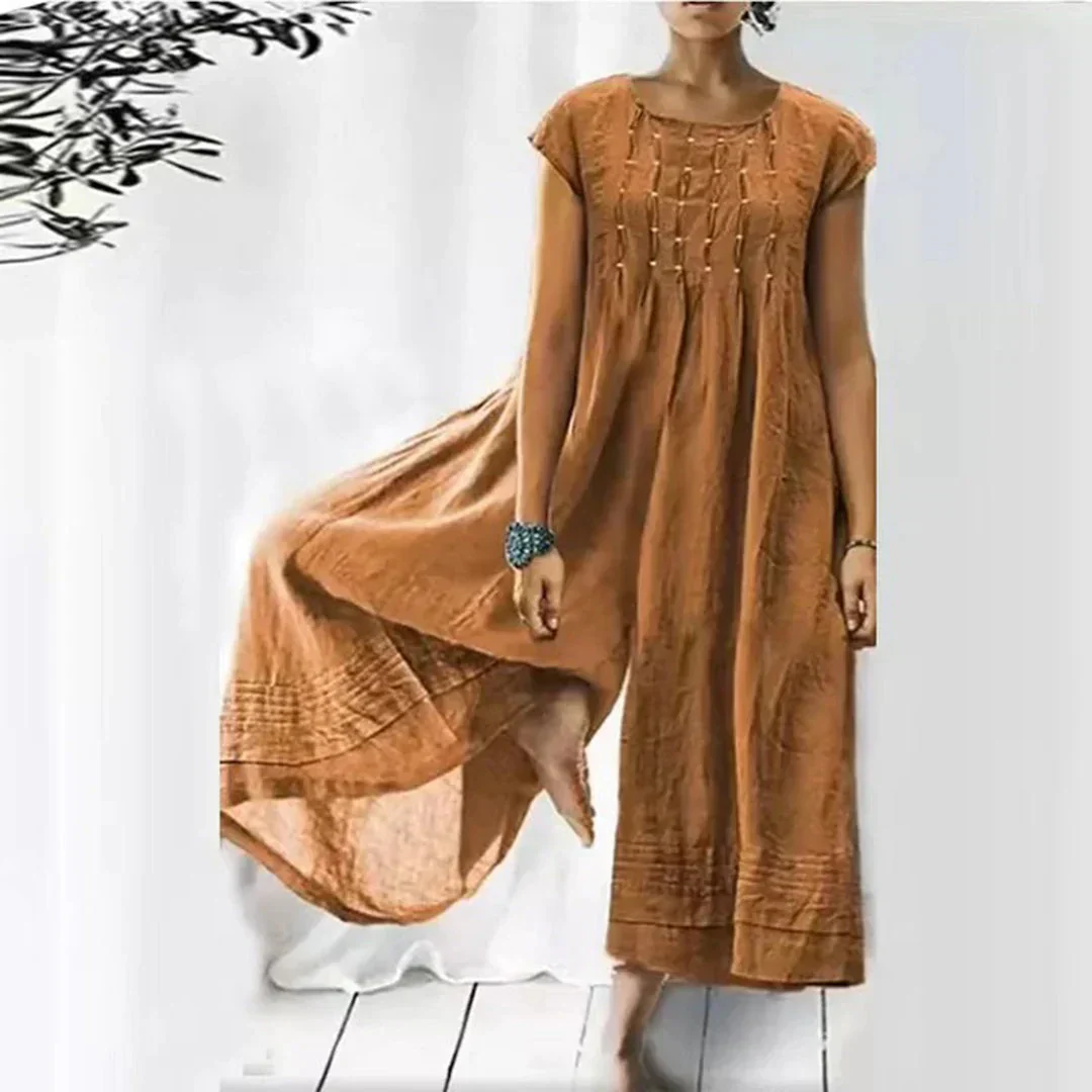 Heidi-Mode | Atmungsaktives Baumwoll-Leinen-Kleid - Image 3