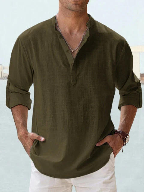 Heidi-Mode | Atmungsaktives Baumwoll Leinen Shirt Lässiger Schnitt - Image 11