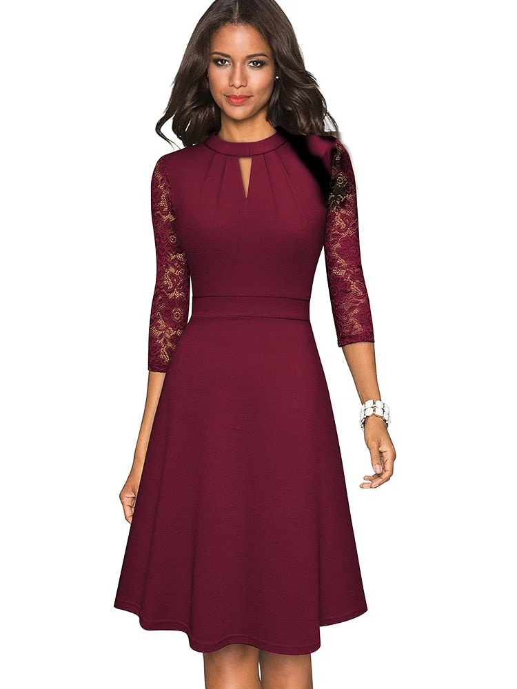Heidi-Mode | Ausgehöhltes Spitzenkleid - Image 4