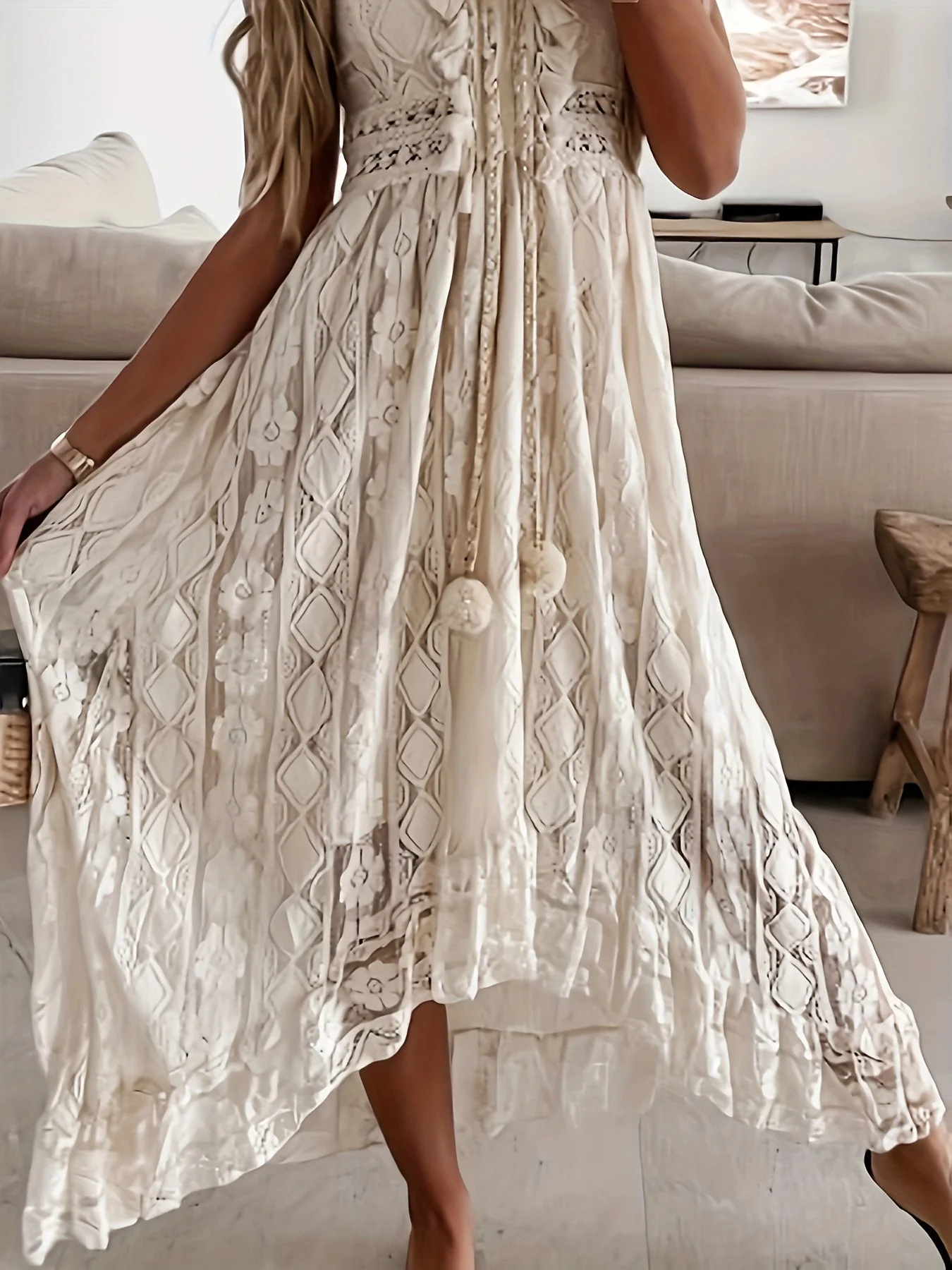 Heidi-Mode | Ausschnitt Maxikleid für Damen - Image 2