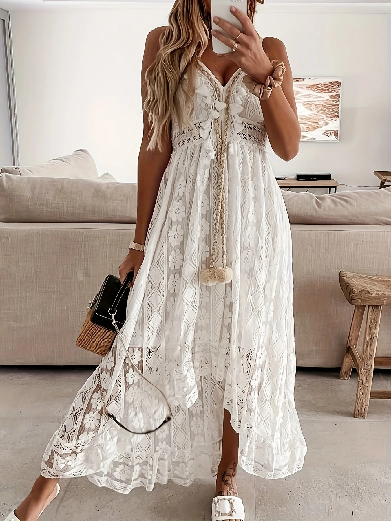 Heidi-Mode | Ausschnitt Maxikleid für Damen - Image 4