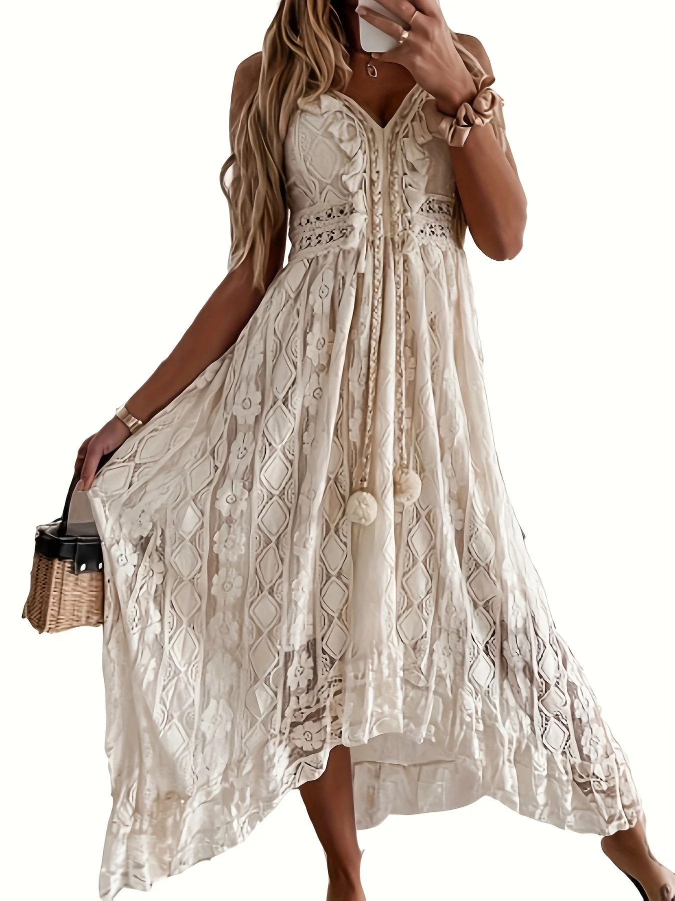 Heidi-Mode | Ausschnitt Maxikleid für Damen - Image 7