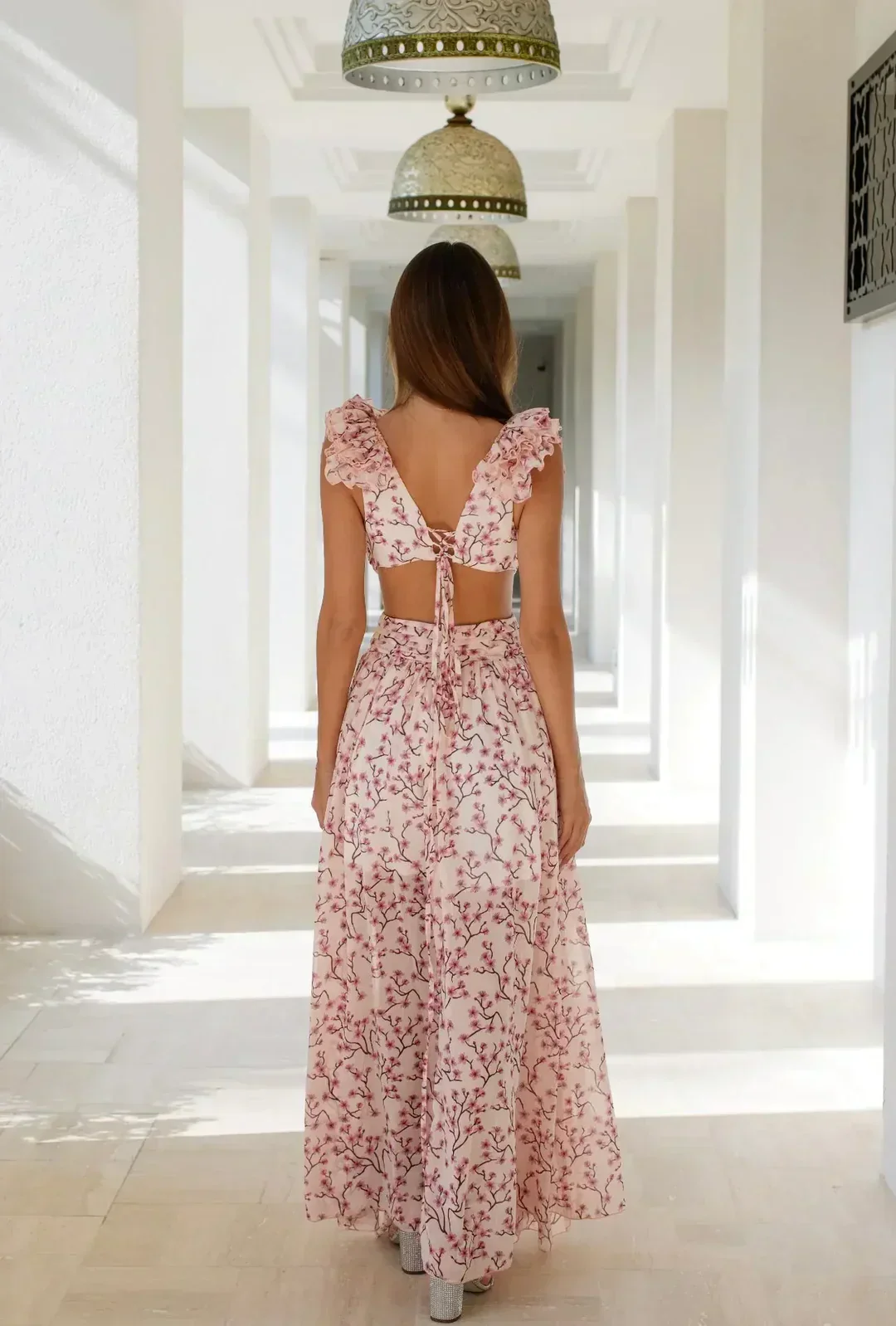 Heidi-Mode | Cutout Rüsch Maxi Kleid - Image 2