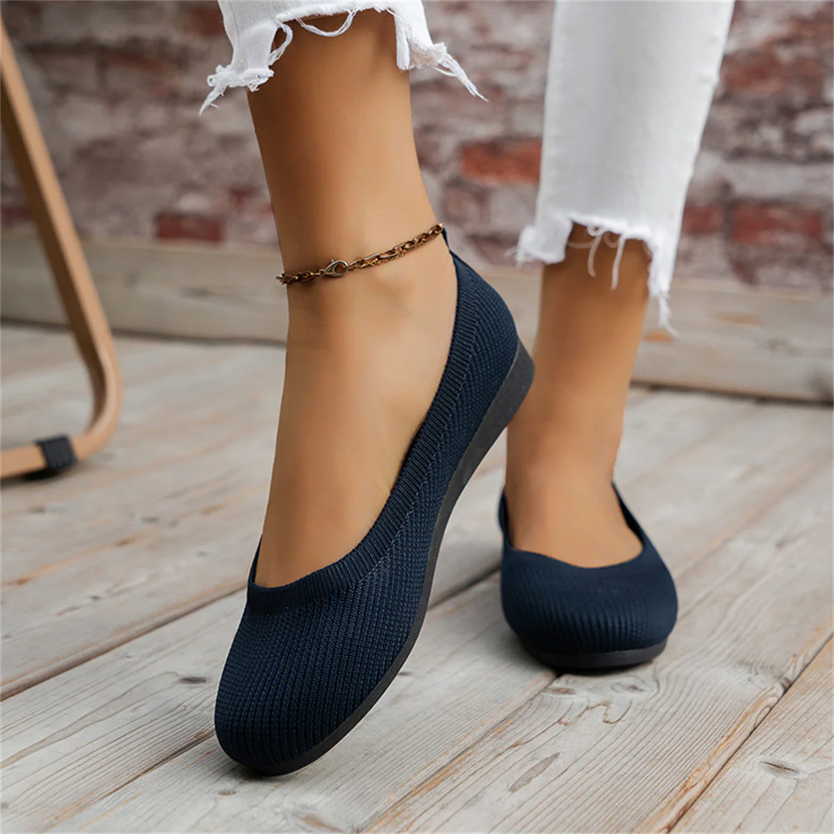Heidi-Mode | Ballerinas Modische Orthopädische Schuhe mit Niedrigem Absatz für Frauen - Image 2