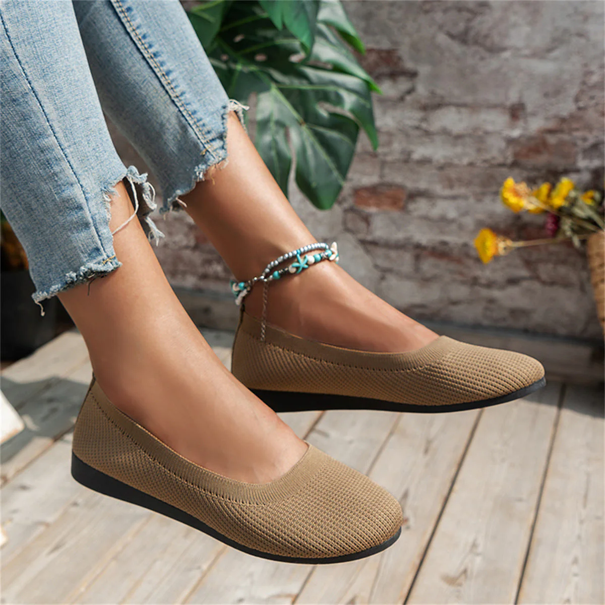 Heidi-Mode | Ballerinas Modische Orthopädische Schuhe mit Niedrigem Absatz für Frauen - Image 9