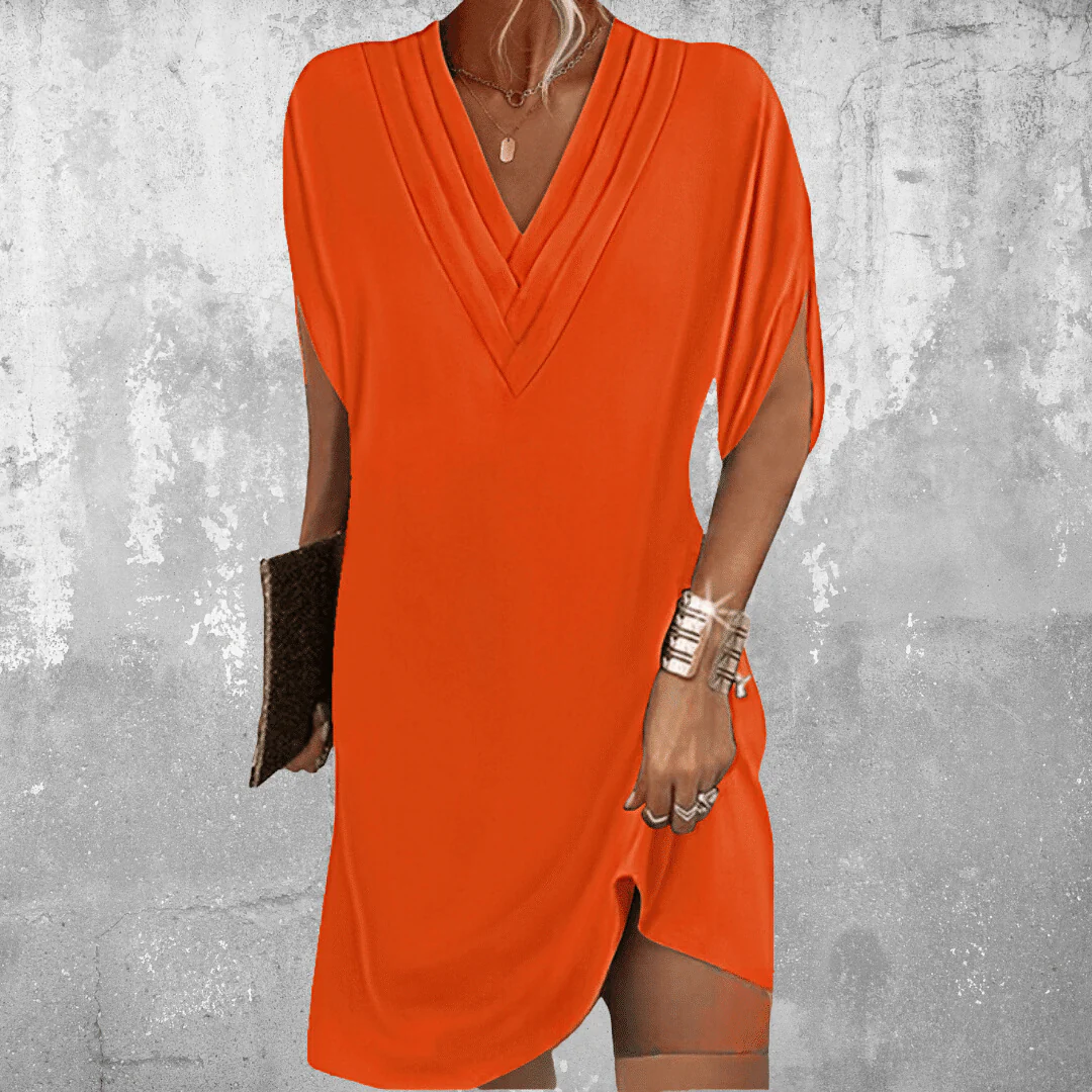 Heidi-Mode | Bauchbedeckung V-Hals Kleid - Image 5
