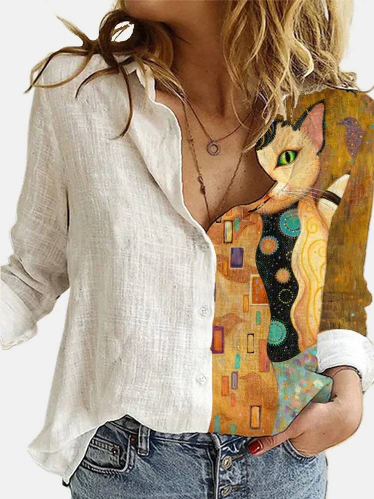 Heidi-Mode | Baumwoll Leinen Bluse mit Knopfleiste für Damen - Image 5