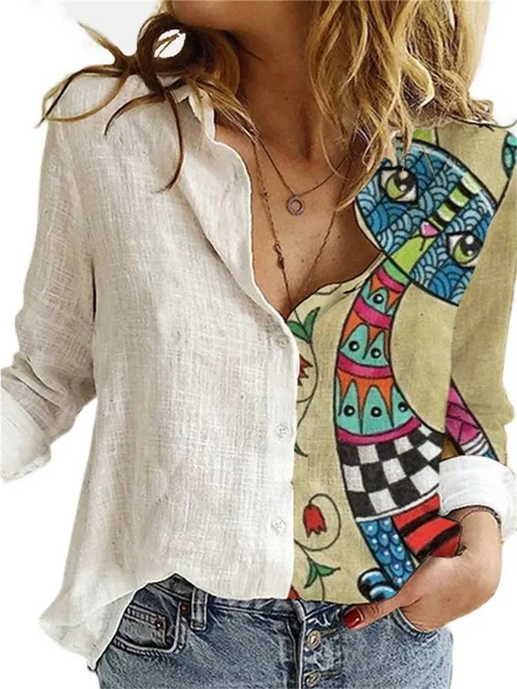 Heidi-Mode | Baumwoll Leinen Bluse mit Knopfleiste für Damen - Image 6
