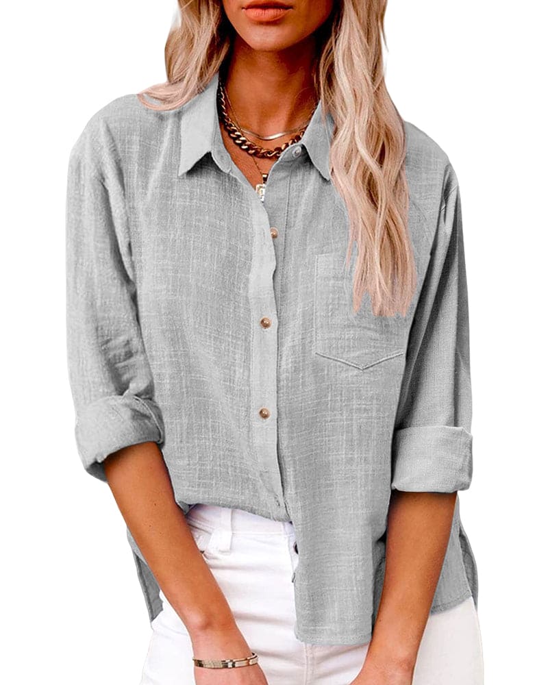 Heidi-Mode | Baumwoll-Leinen Bluse - Image 2