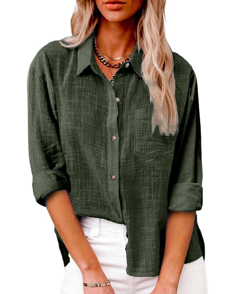 Heidi-Mode | Baumwoll-Leinen Bluse - Image 4