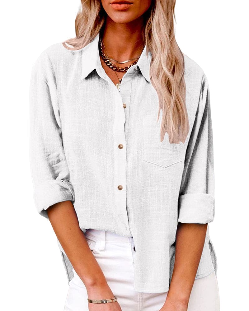 Heidi-Mode | Baumwoll-Leinen Bluse - Image 5