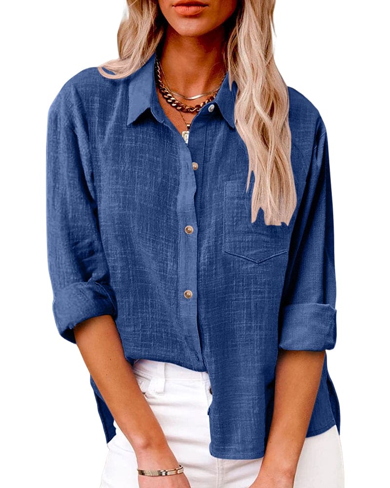 Heidi-Mode | Baumwoll-Leinen Bluse - Image 6