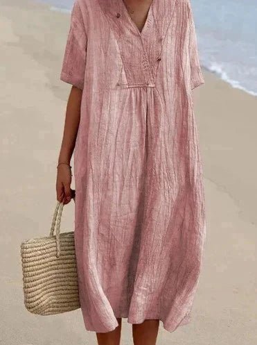 Heidi-Mode | Baumwoll Leinen Sommerkleid - Image 6
