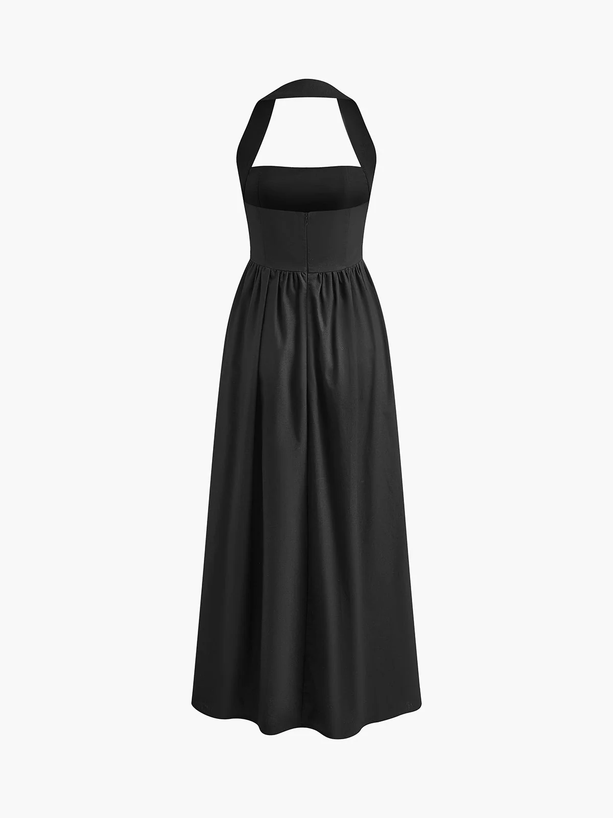 Heidi-Mode | Baumwolle & Leinen Träger A-Linie Lange Kleid - Image 8