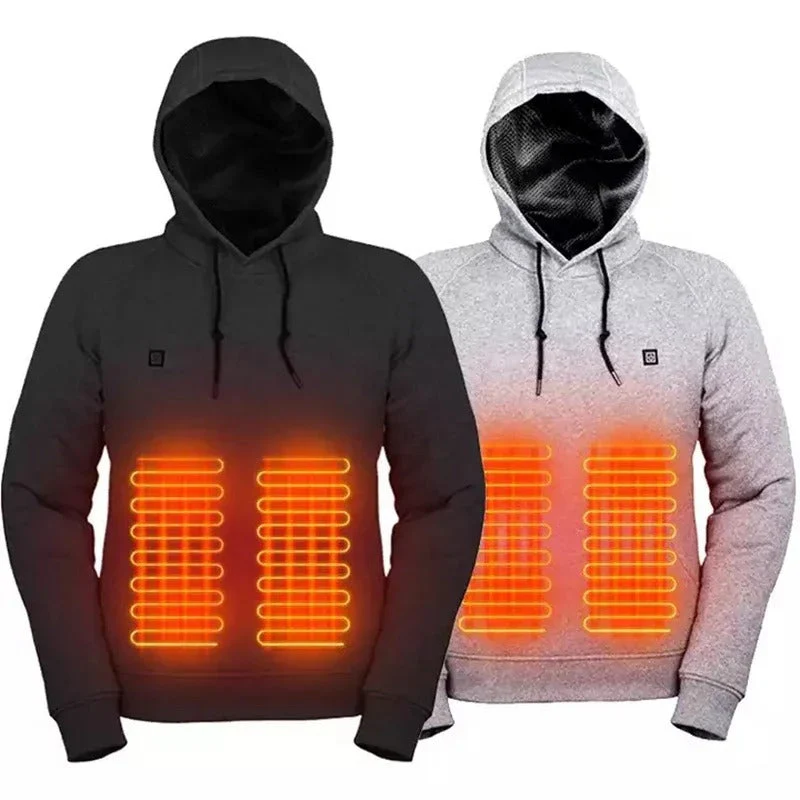 Heidi-Mode | Hoodies, Usb Elektrische Heizung Leichte Kapuzen-Sweatshirts Jacke - Image 5