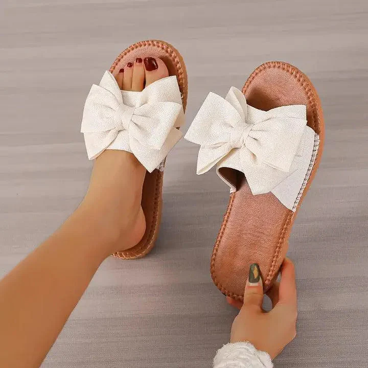 Heidi-Mode | Bequem Chic Flache Schuhe mit Schleife - Image 4