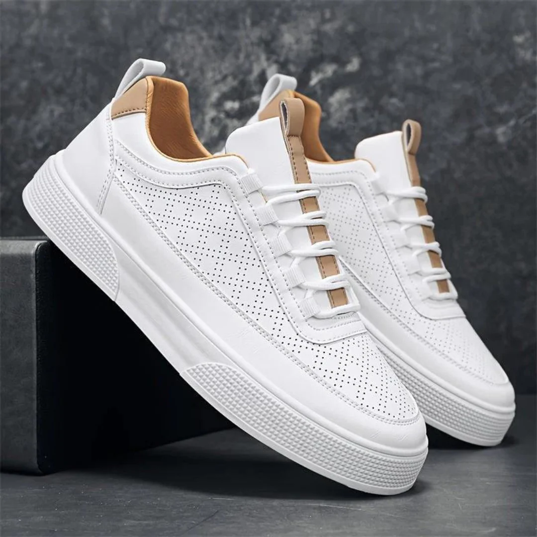 Heidi-Mode | Bequeme Lässig Weiße Herrenschuhe - Image 6