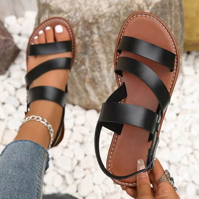 Heidi-Mode | Bequeme Sommer Sandale mit Knöchelriemen für Frauen - Image 3