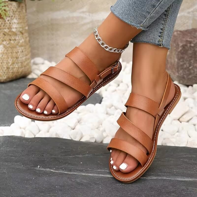 Heidi-Mode | Bequeme Sommer Sandale mit Knöchelriemen für Frauen - Image 4