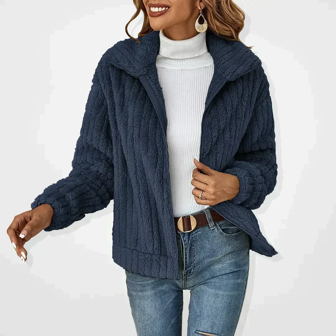 Heidi-Mode | Bequeme Teddy Jacke für Damen - Image 3