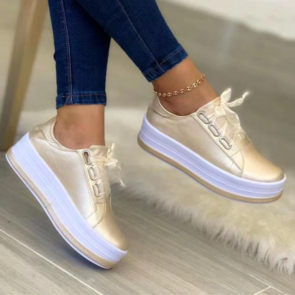 Heidi-Mode | Bequeme und Stilvolle Leder Damen Sneakers - Image 3