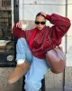 Heidi-Mode | Oversized Lederjacke für Damen Trendy und Bequem - Image 2