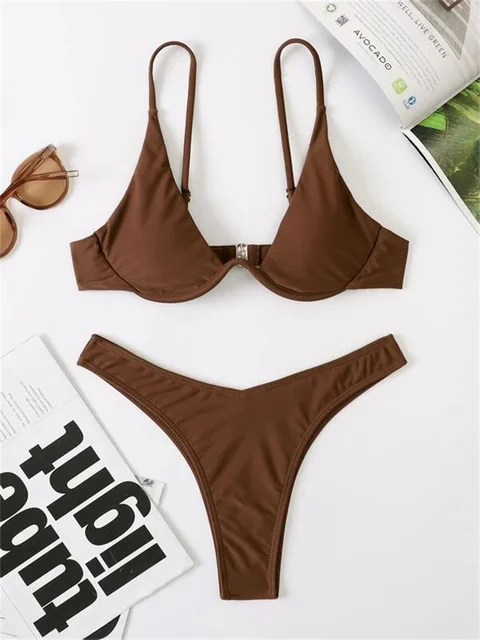 Heidi-Mode | Bügel-Bikini-Set Push-Up-Bh und Tanga-Bademode für Damen - Image 2