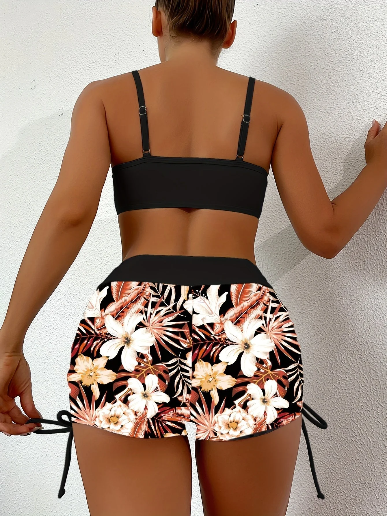 Heidi-Mode | Bikini Satz mit Hoher Taille und Kordelzug für Damen - Image 3