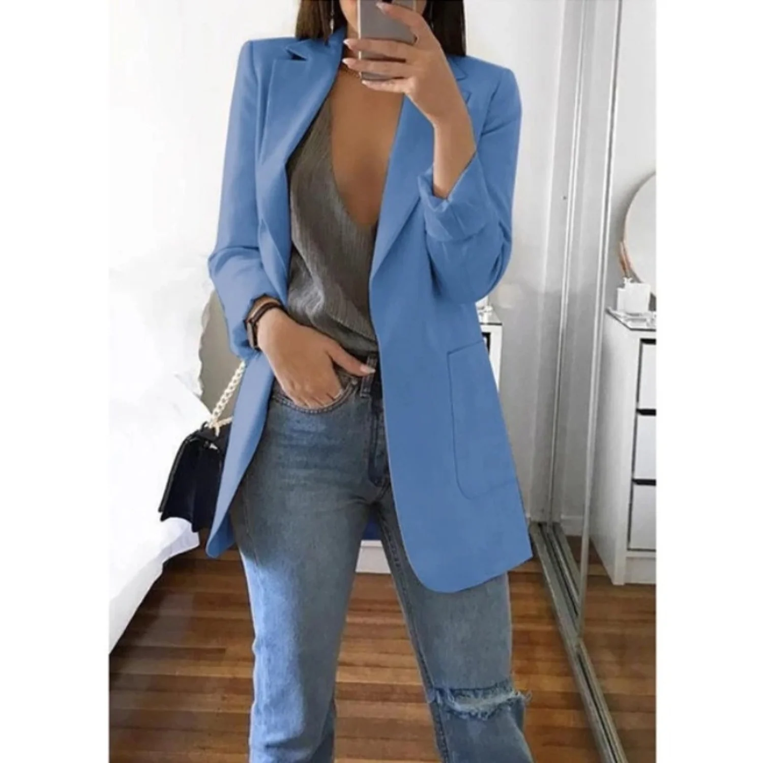 Heidi-Mode | Blazer Lang Damen Blazer - Image 2