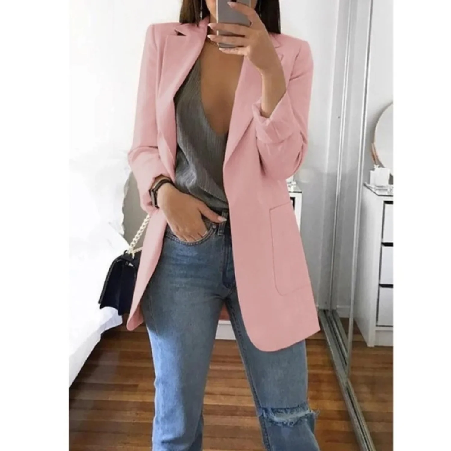 Heidi-Mode | Blazer Lang Damen Blazer - Image 4