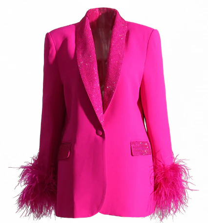 Heidi-Mode | Blazer mit Federn für Damen - Image 2