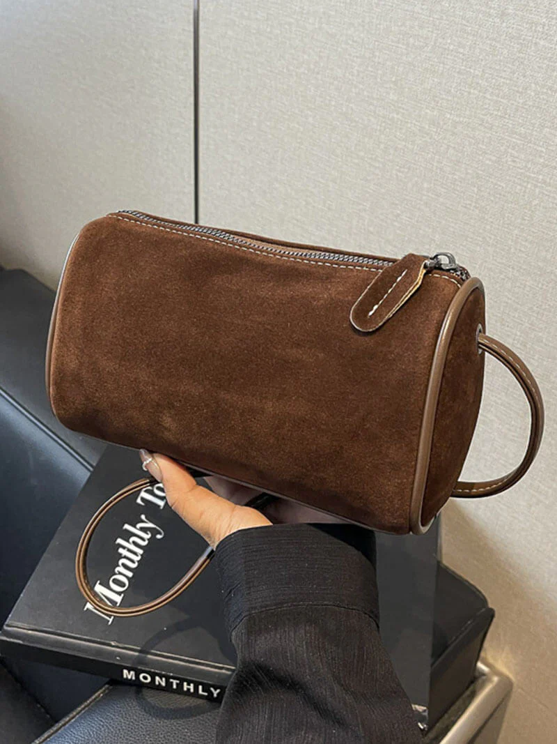 Heidi-Mode | Weiche Braune Wildleder Tasche - Image 5